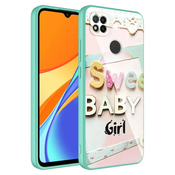 Zore Xiaomi ile uyumlu Redmi 9C Kılıf Kamera Korumalı Desenli Sert Silikon Epoksi Kapak - 7