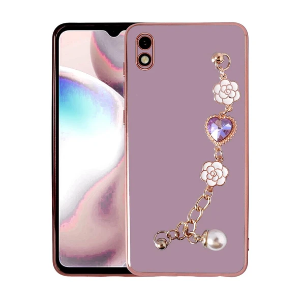 Zore Xiaomi ile uyumlu Redmi 9A Kılıf El Tutamaçlı Kamera Korumalı Taka Silikon Kapak