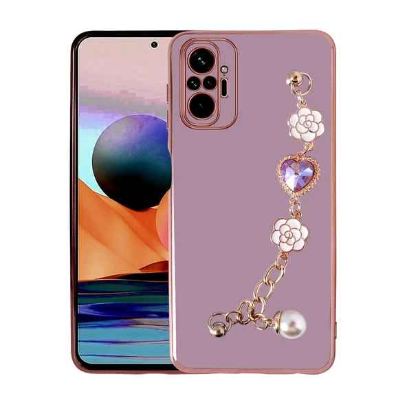 Zore Xiaomi ile uyumlu Redmi Note 10 Pro Kılıf El Tutamaçlı Kamera Korumalı Taka Silikon Kapak - 4