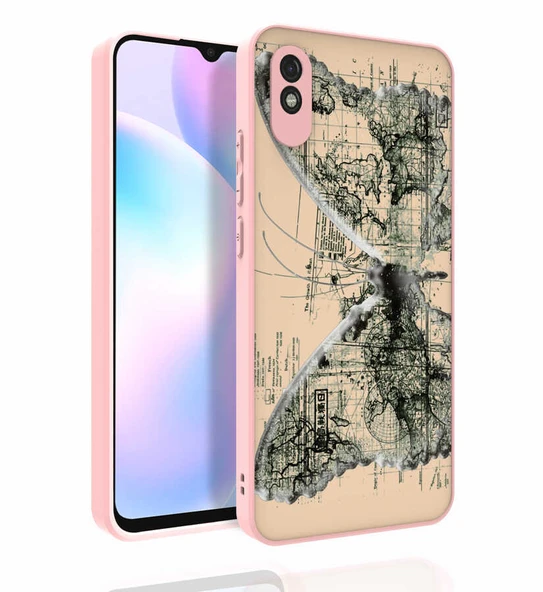 Zore Xiaomi ile uyumlu Redmi 9A Kılıf Desenli Kamera Korumalı Parlak Nora Kapak - 6