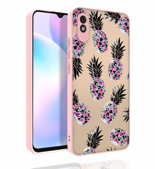 Zore Xiaomi ile uyumlu Redmi 9A Kılıf Desenli Kamera Korumalı Parlak Nora Kapak - 3