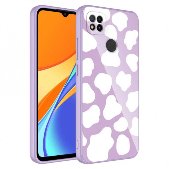 Xiaomi Redmi 9C Kılıf Kamera Korumalı Desenli Sert Silikon Epoksi Kapak