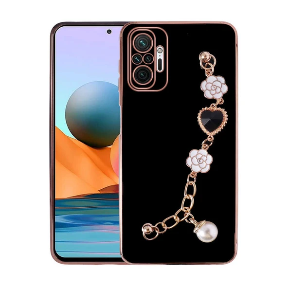 Zore Xiaomi ile uyumlu Redmi Note 10 Pro Kılıf El Tutamaçlı Kamera Korumalı Taka Silikon Kapak - 6