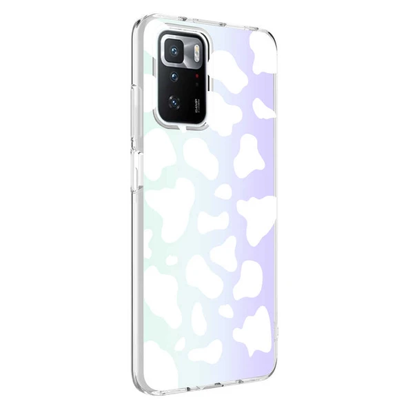 Zore Xiaomi ile uyumlu Redmi 10 Kılıf M-Blue Desenli Kapak - 4
