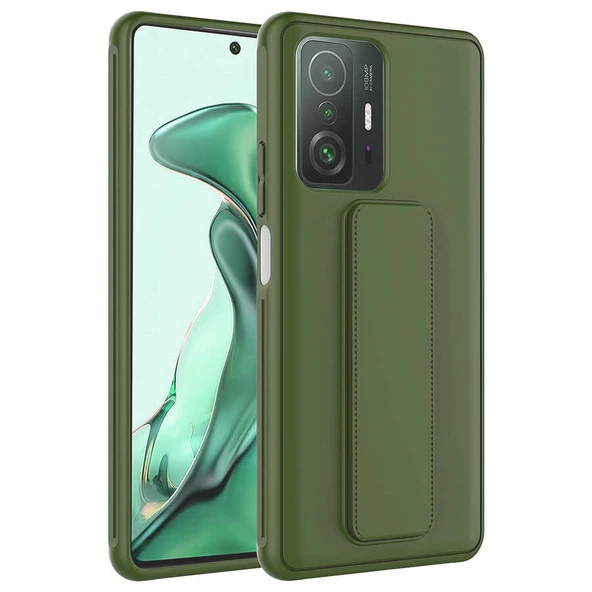 Zore Xiaomi ile uyumlu Mi 11T 5G Kılıf Qstand Kapak - 5