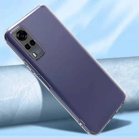 Zore Vivo ile uyumlu Y53S 4G Kılıf Kamera Korumalı Süper Silikon Kapak - 2