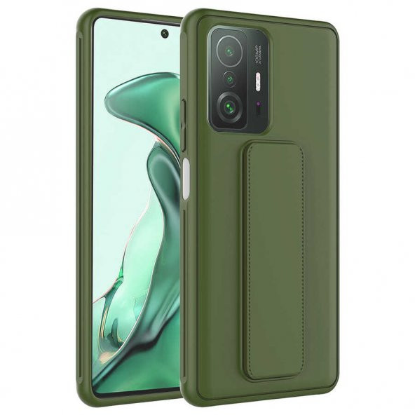 Xiaomi Mi 11T Pro 5G Kılıf Qstand Kapak - 1