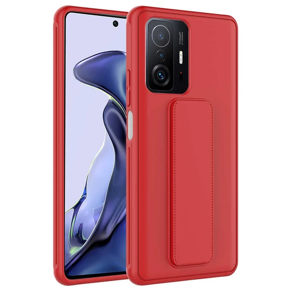Zore Xiaomi ile uyumlu Mi 11T 5G Kılıf Qstand Kapak - 1