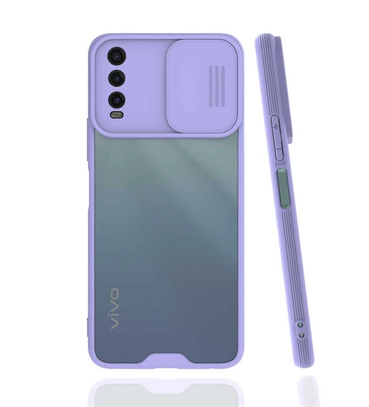 Zore Vivo ile uyumlu Y20S Kılıf Lensi Kapak - 5