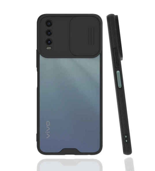 Zore Vivo ile uyumlu Y20S Kılıf Lensi Kapak - 9