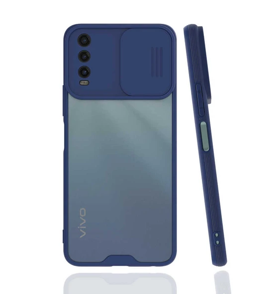 Zore Vivo ile uyumlu Y20S Kılıf Lensi Kapak - 3