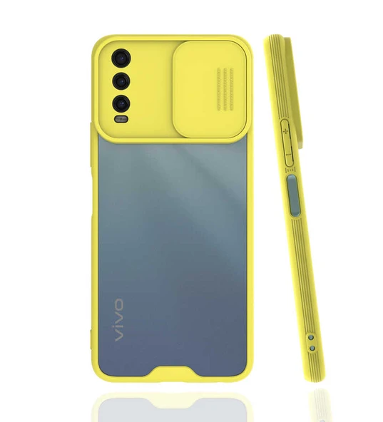Zore Vivo ile uyumlu Y20S Kılıf Lensi Kapak - 7