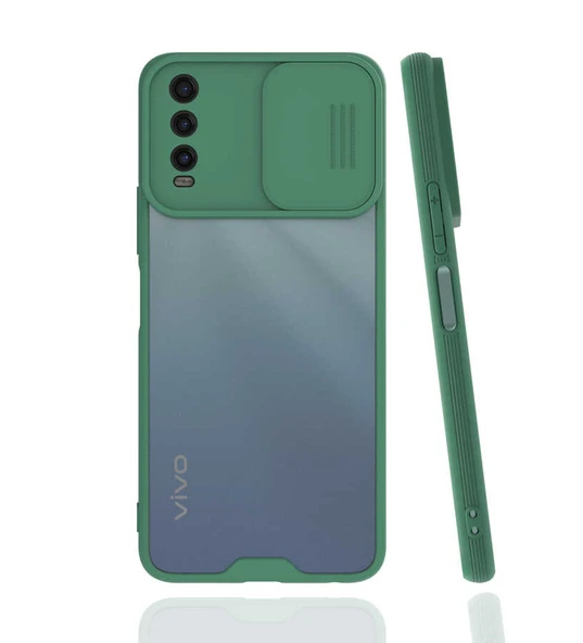 Zore Vivo ile uyumlu Y20S Kılıf Lensi Kapak - 4