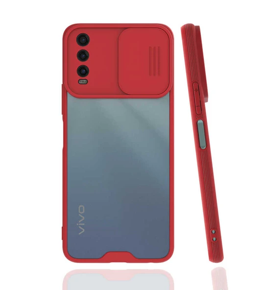 Zore Vivo ile uyumlu Y20S Kılıf Lensi Kapak - 6