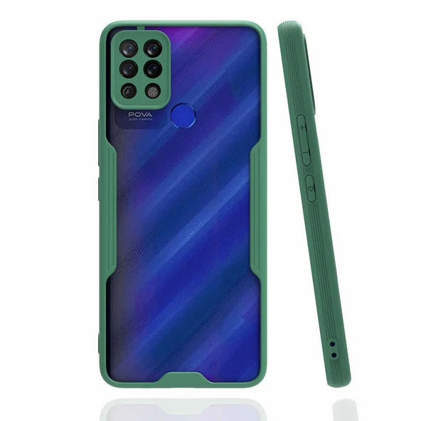 Zore Tecno ile uyumlu Pova Kılıf Parfe Kapak - Resim 6