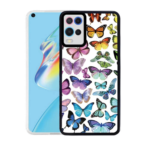Zore Oppo ile uyumlu A54 4G Kılıf M-Fit Desenli Kapak - 5