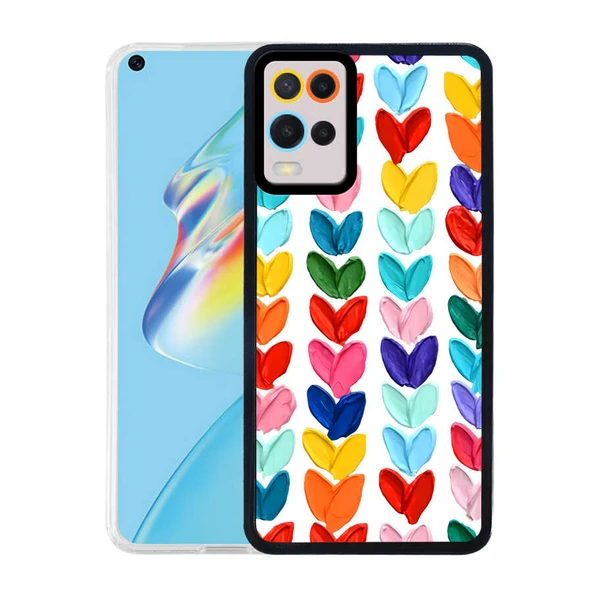 Zore Oppo ile uyumlu A54 4G Kılıf M-Fit Desenli Kapak - 6