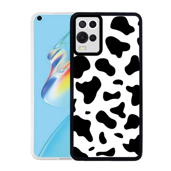 Zore Oppo ile uyumlu A54 4G Kılıf M-Fit Desenli Kapak - 4