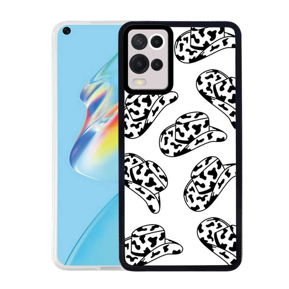 Zore Oppo ile uyumlu A54 4G Kılıf M-Fit Desenli Kapak - 7