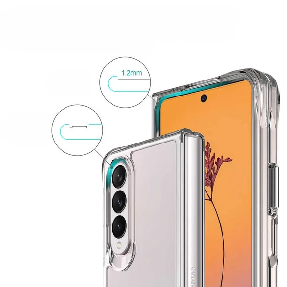 Zore Galaxy ile uyumlu Z Fold 4 Kılıf Vonn Kapak - 7