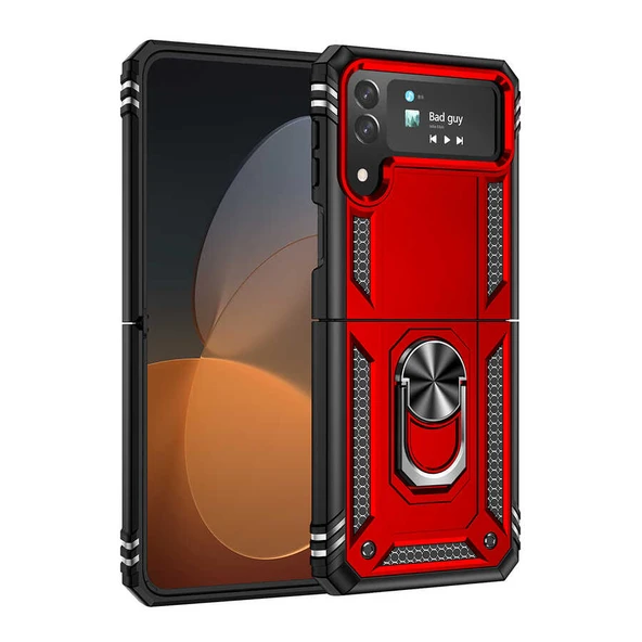 Zore Galaxy ile uyumlu Z Flip 4 Kılıf Vega Kapak - 3