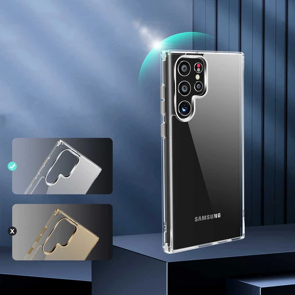 Zore Galaxy ile uyumlu S22 Ultra Kılıf Forst Kapak - Resim 8