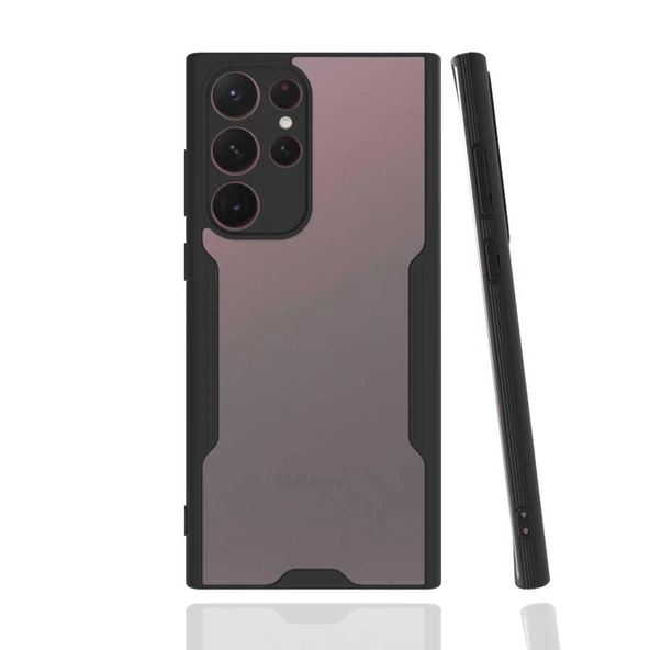 Zore Galaxy ile uyumlu S22 Ultra Kılıf Parfe Kapak - Resim 6