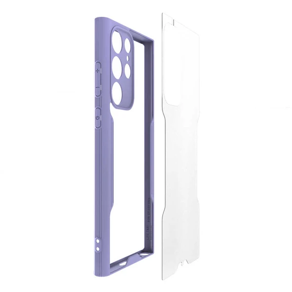 Zore Galaxy ile uyumlu S22 Ultra Kılıf Parfe Kapak - Resim 3