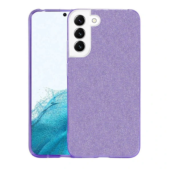 Zore Galaxy ile uyumlu S22 Plus Kılıf Shining Silikon - 8