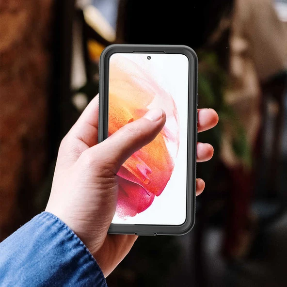 Zore Galaxy ile uyumlu S22 Kılıf 1-1 Su Geçirmez Kılıf - Resim 4