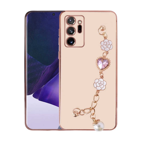 Zore Galaxy ile uyumlu Note 20 Ultra Kılıf El Tutamaçlı Kamera Korumalı Taka Silikon Kapak - 4