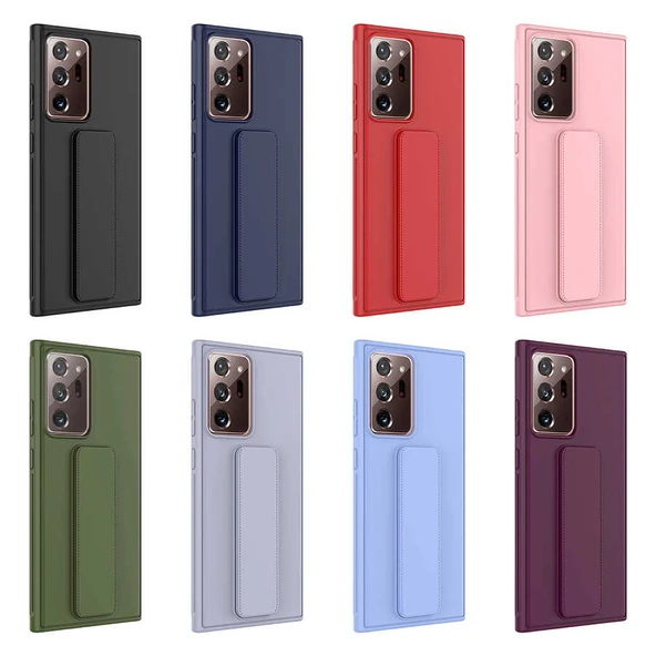 Zore Galaxy ile uyumlu Note 20 Ultra Kılıf Qstand Kapak - 3