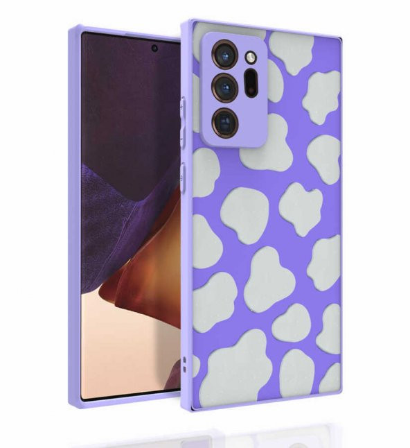 Galaxy Note 20 Ultra Kılıf Desenli Kamera Korumalı Parlak Nora Kapak - 2