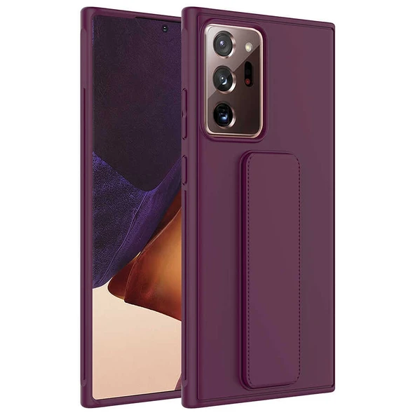 Zore Galaxy ile uyumlu Note 20 Ultra Kılıf Qstand Kapak - 11