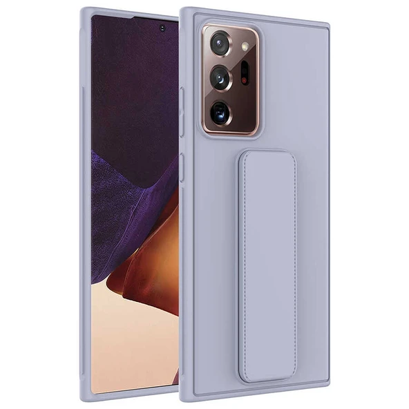 Zore Galaxy ile uyumlu Note 20 Ultra Kılıf Qstand Kapak - 8