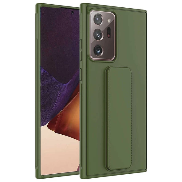 Zore Galaxy ile uyumlu Note 20 Ultra Kılıf Qstand Kapak - 5