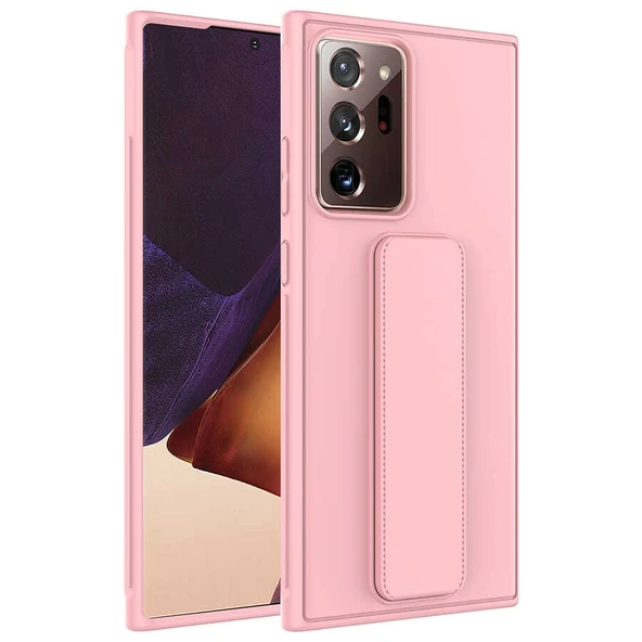Zore Galaxy ile uyumlu Note 20 Ultra Kılıf Qstand Kapak - 4