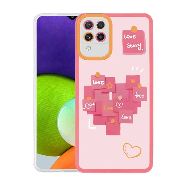 Zore Galaxy ile uyumlu M32 Kılıf M-Fit Desenli Kapak - 3
