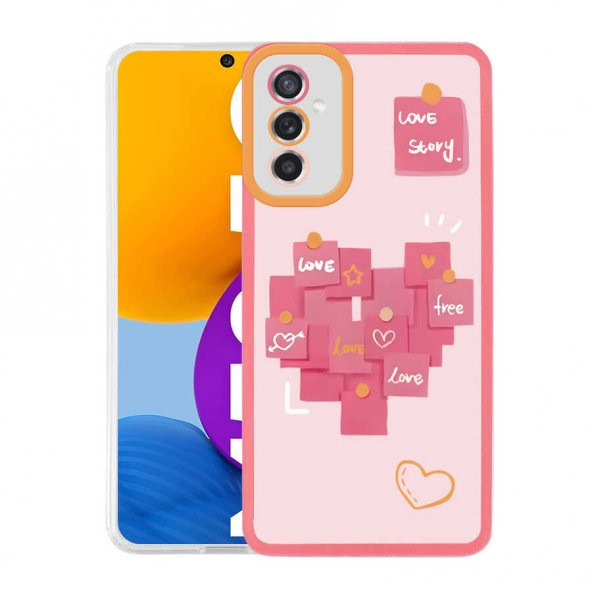 Galaxy M52 Kılıf M-Fit Desenli Kapak - 2