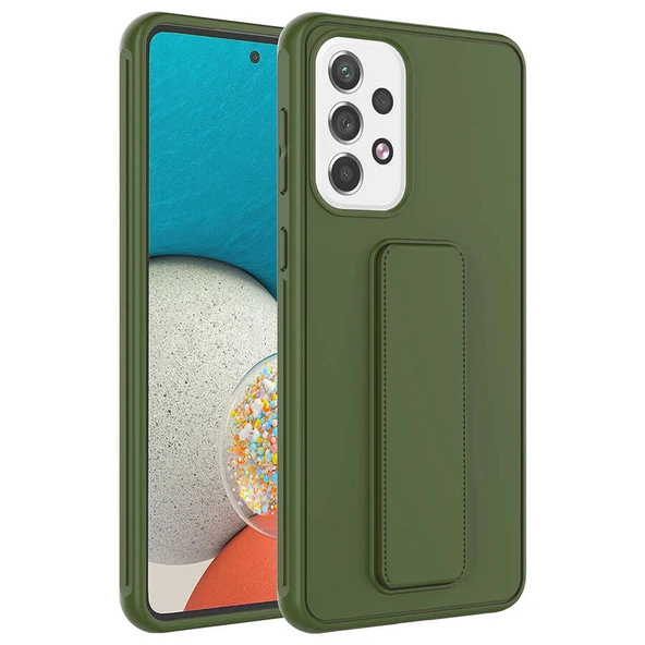 Zore Galaxy ile uyumlu A53 5G Kılıf Qstand Kapak - Resim 5