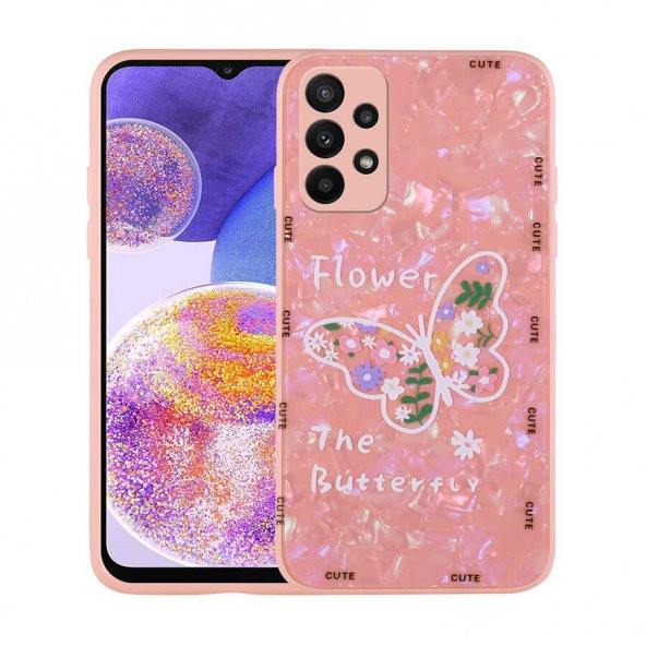 Galaxy A23 Kılıf Desenli Sert Silikon Mumila Kapak - 2