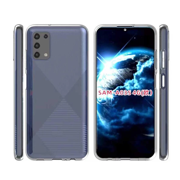 Zore Galaxy ile uyumlu A03S Kılıf Süper Silikon Kapak - 4