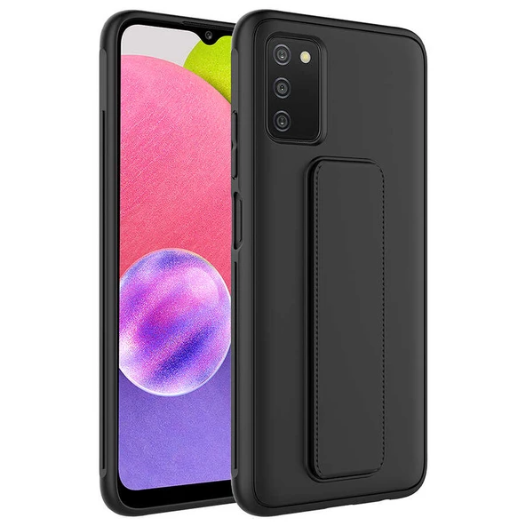 Zore Galaxy ile uyumlu A03S Kılıf Qstand Kapak - 9
