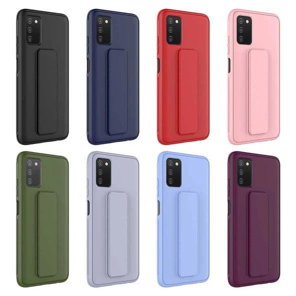 Zore Galaxy ile uyumlu A03S Kılıf Qstand Kapak - 3