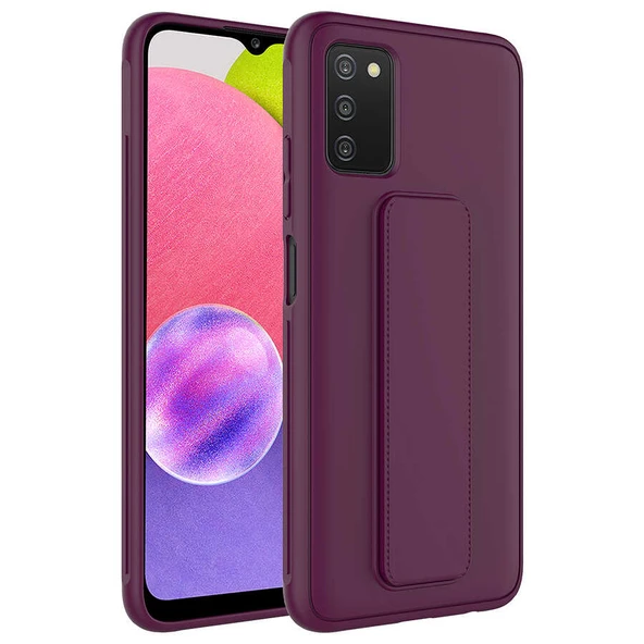Zore Galaxy ile uyumlu A03S Kılıf Qstand Kapak - 11