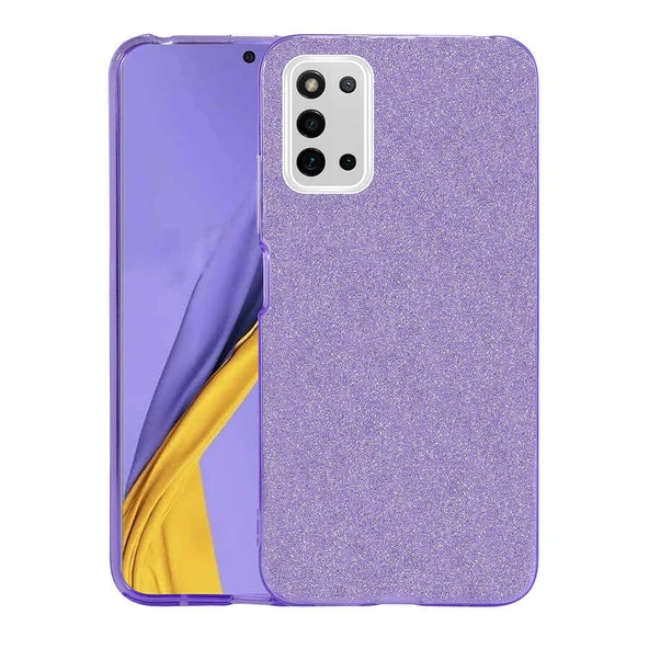 Zore Galaxy ile uyumlu A03S Kılıf Shining Silikon - 8