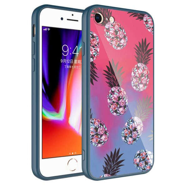 Apple iPhone SE 2020 Kılıf Kamera Korumalı Desenli Sert Silikon Epoksi Kapak - 2