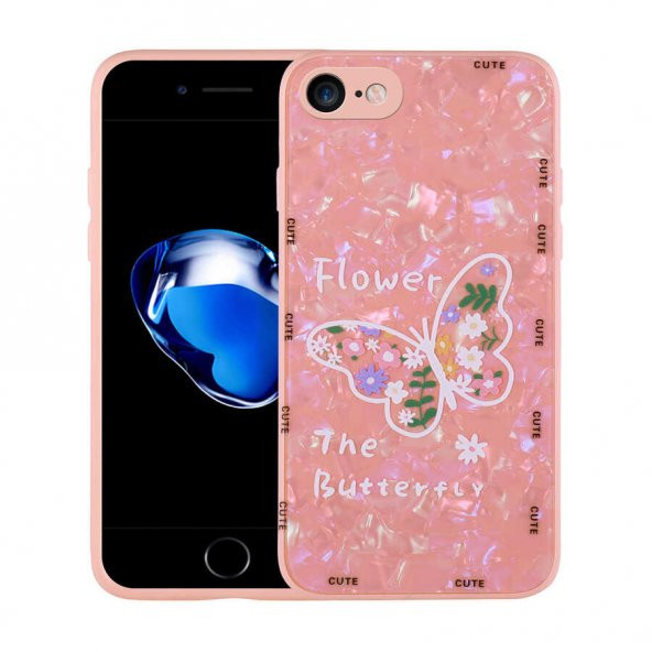 Apple iPhone 7 Kılıf Desenli Sert Silikon Mumila Kapak - Resim 2