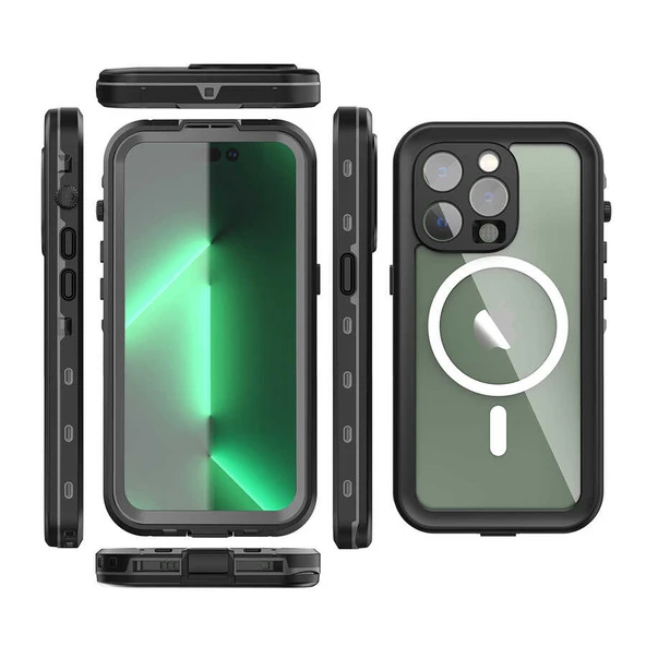 Zore Apple ile uyumlu iPhone 14 Pro Kılıf 1-1 Su Geçirmez Kılıf - 2