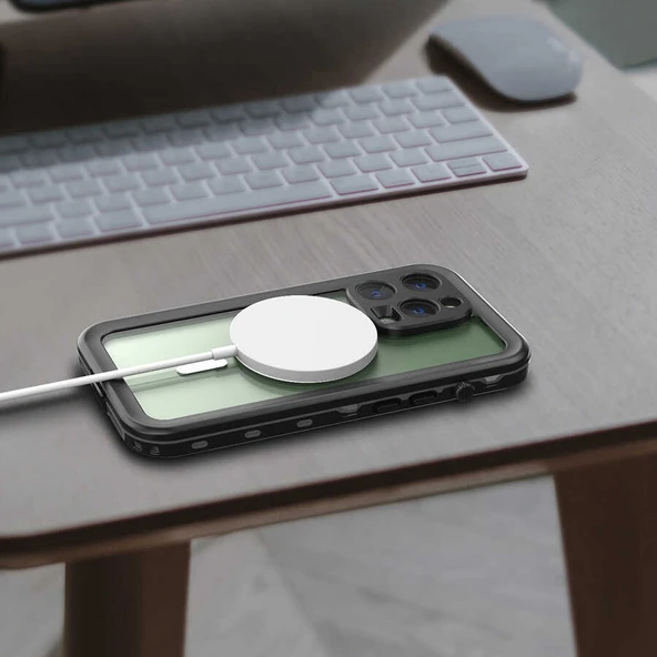 Zore Apple ile uyumlu iPhone 14 Pro Kılıf 1-1 Su Geçirmez Kılıf - 5